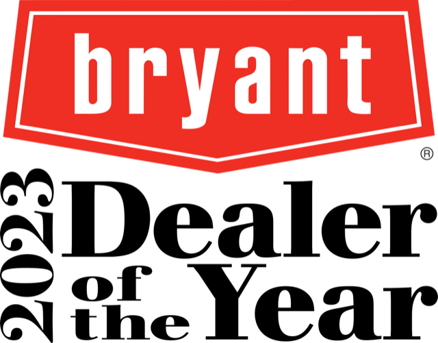 2023 Dealer of the Year image with Bryant header located at the top of the image